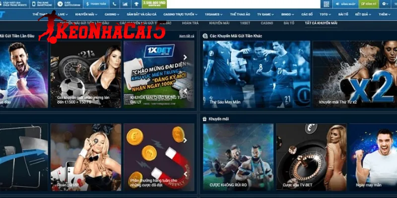 Quy mô rộng lớn của nhà cái 1XBet hiện nay